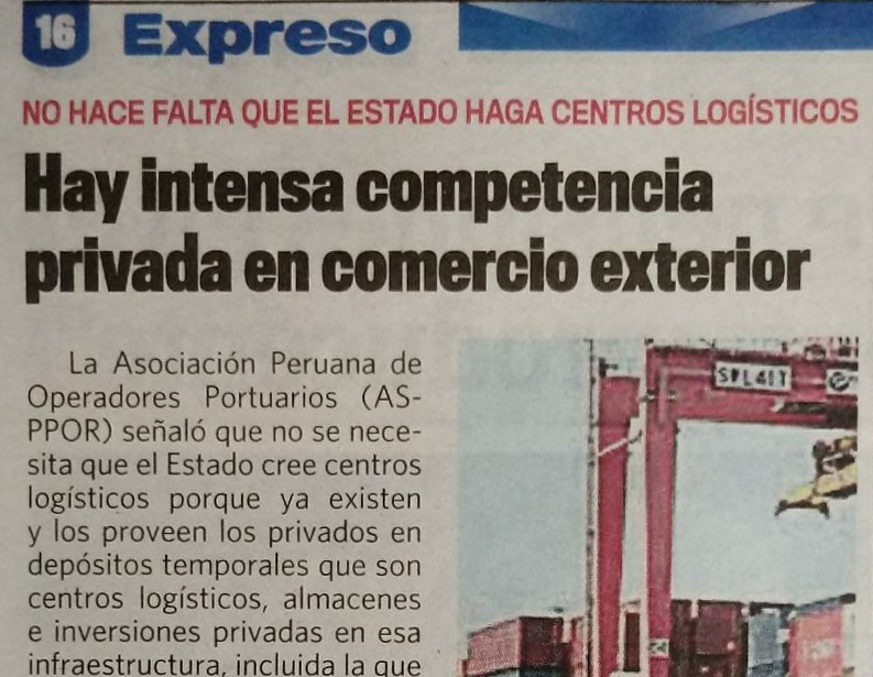 HAY INTENSA COMPETENCIA PRIVADA EN COMERCIO EXTERIOR
