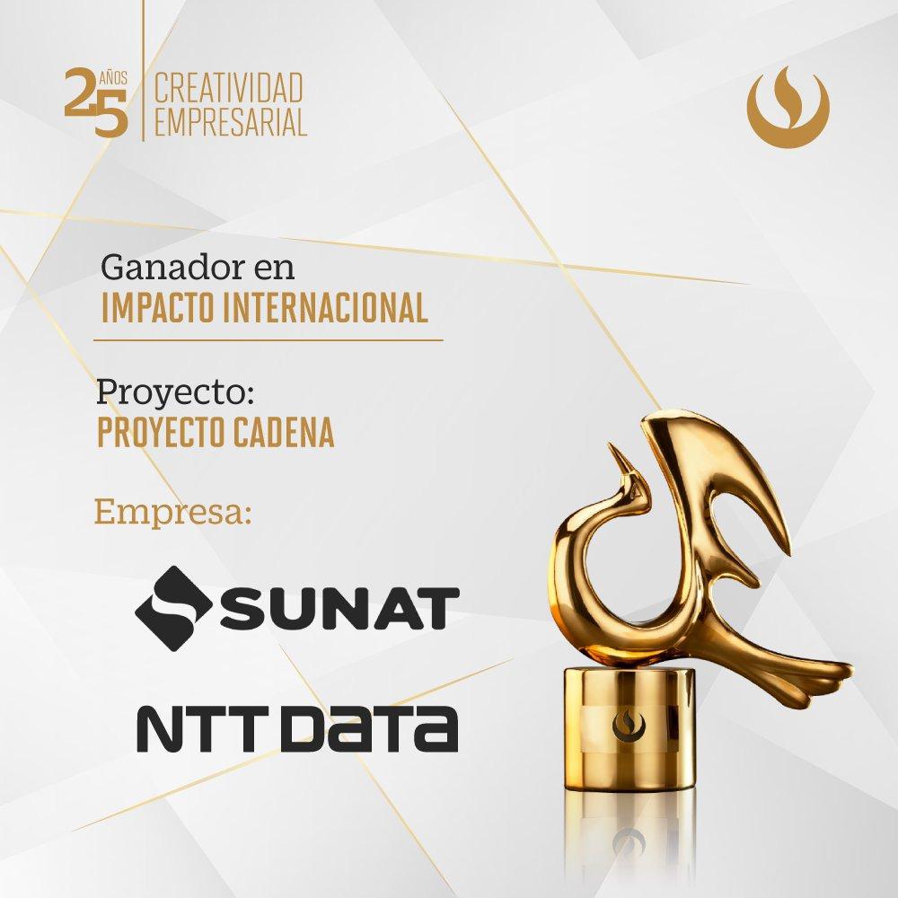 SUNAT OBTIENE PREMIO A LA CREATIIVAD EMPRESARIAL POR SU PROYECTO  «CADENA BLOCKCHAIN PARA EL ACUERDO DE RECONOCIMIENTO MUTUO»